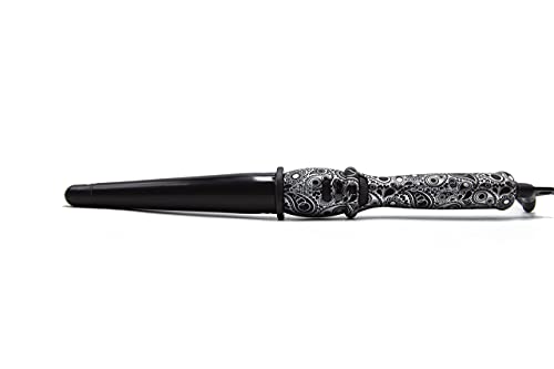 Corioliss GLAMOUR WAND | Rizador para Mujeres | Ondulador de Cabello | Con control de temperatura (Silver Paisley Soft Touch)