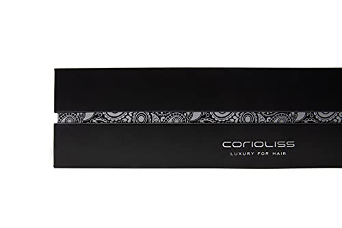 Corioliss GLAMOUR WAND | Rizador para Mujeres | Ondulador de Cabello | Con control de temperatura (Silver Paisley Soft Touch)