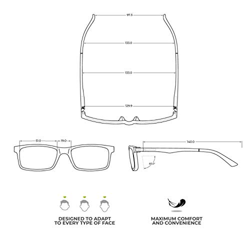 Coronation - New York - Gafas de Lectura Presbicia Vista Cansada (Hombre-Mujer-Unisex) Graduadas (+1.50)