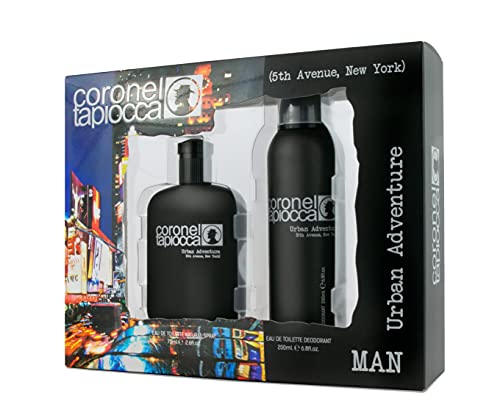 Coronel Tapiocca - New York Estuche de Regalo para Hombre, Eau de Toilette 75 ml y Desodorante en Spray 200 ml