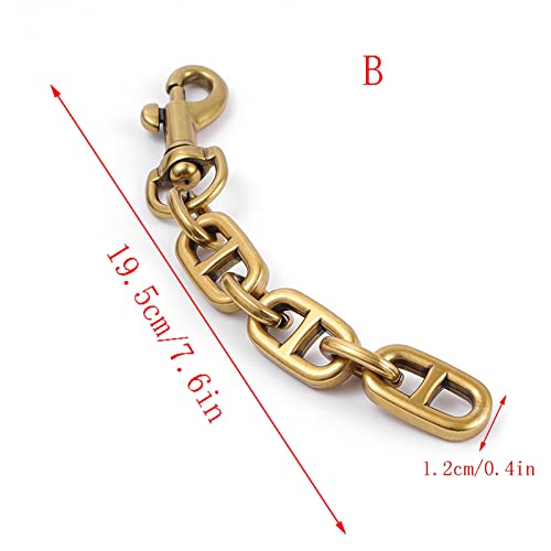 correa bolso bandolera Reemplazo De Cadenas Planas Extiende Las Cadenas De La Bolsa De Hierro Correas De Hombro Monedero Cadenas De Enlace, Hebillas De Gancho De Diapositivas De Metal For Bricolaje Bo