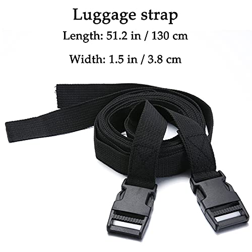Correa De Hombro De Repuesto Correas De Equipaje Correa Hombro Universal Bandolera De Repuesto Correa para La Maleta Correas De Embalaje Robusto y Duradero 2 Correas De Hombro y 2 Correas De Equipaje