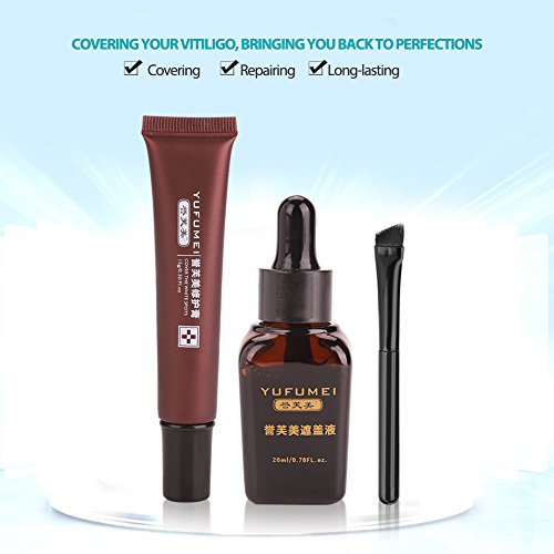 Corrector, vitíligo profesional, tapa, juego de líquidos, cicatriz, tatuaje, corrector, escondido, manchas, marcas de nacimiento, por Filfeel