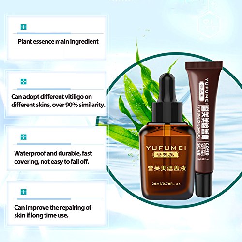 Corrector, vitíligo profesional, tapa, juego de líquidos, cicatriz, tatuaje, corrector, escondido, manchas, marcas de nacimiento, por Filfeel