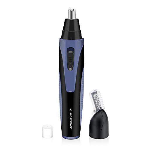 Cortapelos Nariz/Orejas/Cejas 2 en 1 USB Recargable Resistente al Agua Acero Inoxidable Kit de limpieza para Hombres y Mujere - Achort
