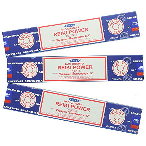 Crafty Jungle Satya Nag Champa Reiki Power - Varillas de incienso (3 paquetes)