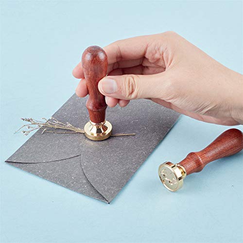 CRASPIRE Nota Musical de Sello de Cera, Sellos de Sellado de Cera Vintage, Sello de Madera Retro de Música, Cabeza de Latón Extraíble de 25 mm para Sobres, Invitaciones, Adorno