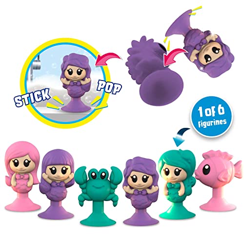 CRAZE INKEE Mermaid Space Bombas Baño para Niños, con ventosa sirena sorpresa juguetes baño diversión en la ducha, 31711