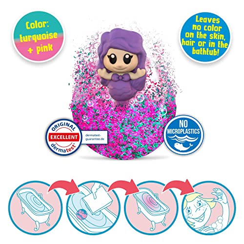 CRAZE INKEE Mermaid Space Bombas Baño para Niños, con ventosa sirena sorpresa juguetes baño diversión en la ducha, 31711