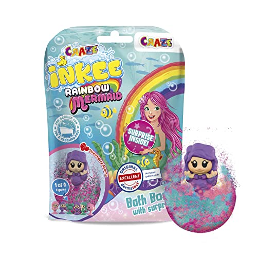 CRAZE INKEE Mermaid Space Bombas Baño para Niños, con ventosa sirena sorpresa juguetes baño diversión en la ducha, 31711