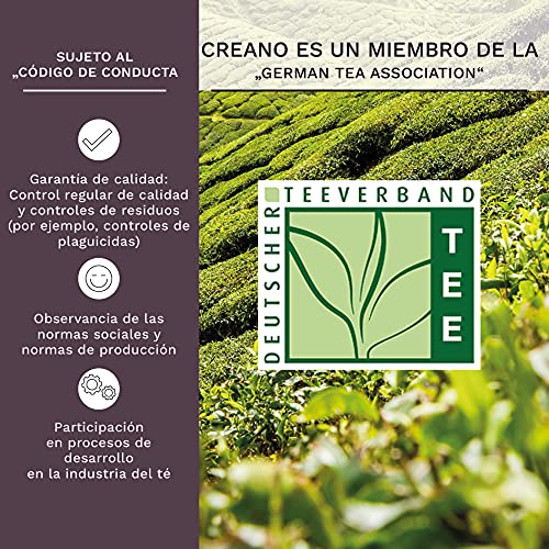 Creano Variación de Flores de Té en un Tamaño de Taza Exclusivo "Florecitas de Té Télini" | 8 Flores de Té de 4 Tipos diferentes (Té negro)
