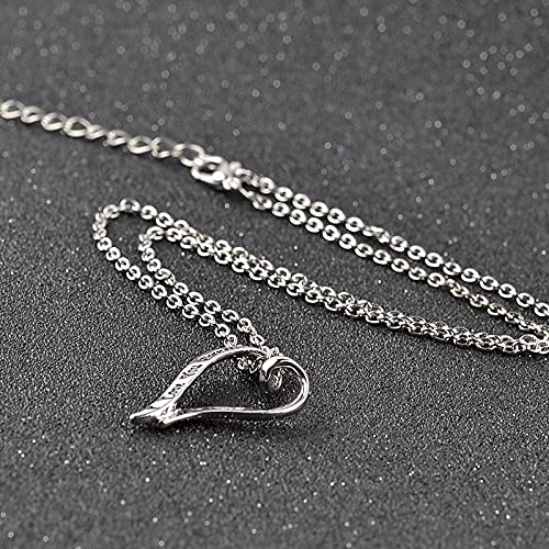 Creativo Nicho Simple Personalidad Joyería De Moda Amor Moda Mujer Collar El Significado Del Amor Colgante Collar