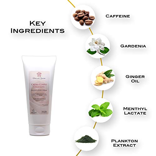Crema Anticelulitica - Tratamiento Reafirmante Corporal Para Masaje Adelgazante Contra La Celulitis. Crema Reductora Mujer Potentes, abdomen, gluteos, postparto. Promueve El Drenaje Natural - 200ml