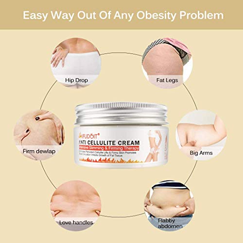 Crema Anticelulítica,Crema reductor anticelulítico,Crema de Adelgazar Crema Caliente Profesional, Pueden Reducir Eficazmente la Grasa del Vientre, las Nalgas y las Piernas (100g)