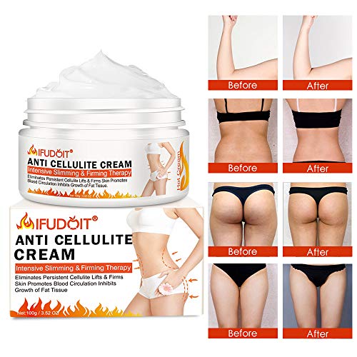 Crema Anticelulítica,Crema reductor anticelulítico,Crema de Adelgazar Crema Caliente Profesional, Pueden Reducir Eficazmente la Grasa del Vientre, las Nalgas y las Piernas (100g)