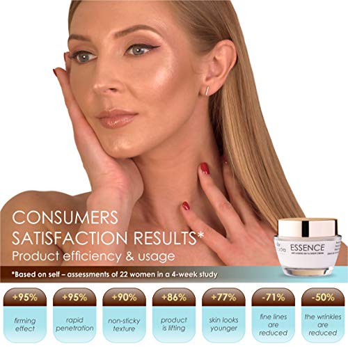 Crema Antiedad de Día y Noche Essence Ecode Natural, con extracto de Edelweiss, activo de rosa alpina y complejo de ácido hialurónico, de 50 ml