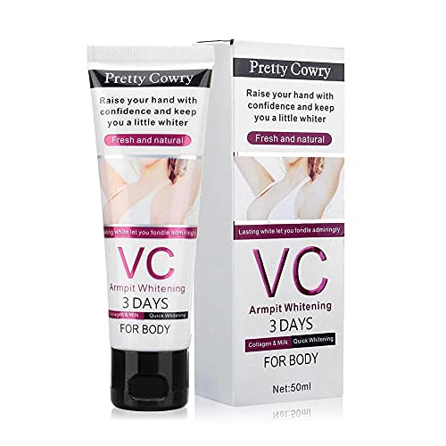 Crema blanqueadora, VC Whitening Cream, Crema Corporal para Piel Oscura, Cuello, Áreas Sensibles, Codo, Muslo Interno, Axila Corporal Crema Axila Crema Blanqueadora de Piel Cuidado de la Piel