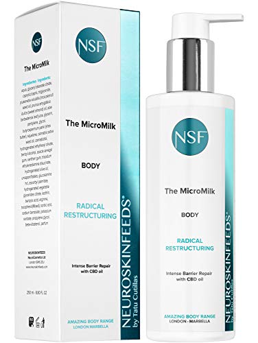 Crema corporal hidratante de absorción rápida para pieles muy secas - Body milk con aloe vera eco, aceite de cannabis, camelina, prunus y plukenetia volubilis - Beauty Shortlist Awards 2021 Winner