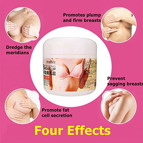 Crema De Aumento De Senos, 300g Crema de Aumento de Pecho Aumento De La Elasticidad Del Busto, Crema De Aumento De Senos, Efecto Tensor Y Volumen Senos Más Nutridos Y Firmes, Mejora De Los Senos