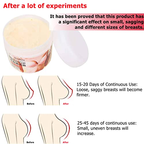 Crema De Aumento De Senos, 300g Crema de Aumento de Pecho Aumento De La Elasticidad Del Busto, Crema De Aumento De Senos, Efecto Tensor Y Volumen Senos Más Nutridos Y Firmes, Mejora De Los Senos