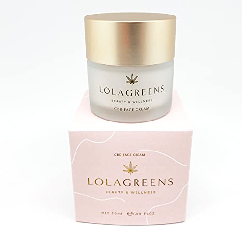 Crema facial con aceite de cáñamo CBD - Crema hidratante antiarrugas natural para mujer o hombre - Crema de día y noche antiedad antioxidante - Crema anti edad para la cara, 50ml