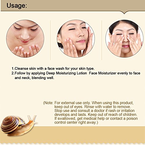 Crema hidratante para la piel, Crema para la piel para pieles envejecidas, Crema hidratante nutritiva con secreción de caracol para pieles secas a muy secas, Crema facial para pieles sensibles