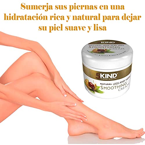Crema natural calmante y suavizante de venas varicosas de 5Kind - Crema de tratamiento de venas varicosas y arañas vasculares para mejorar la circulación sanguínea de las piernas cansadas - 200ml