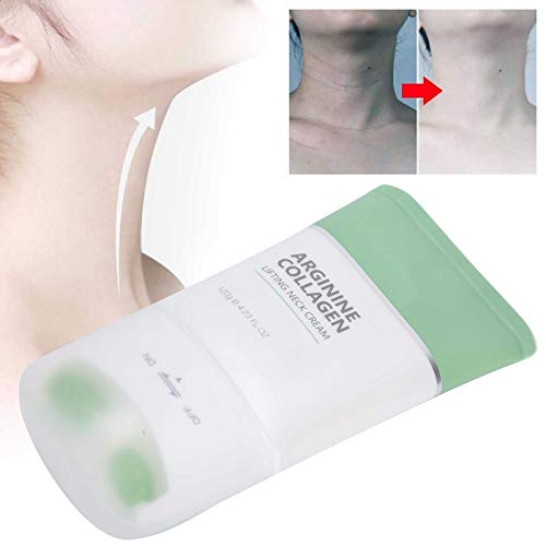 Crema reafirmante de cuello, masaje de doble rodillo Crema hidratante reafirmante de cuello para aliviar las arrugas, Crema de masaje reafirmante de estiramiento de cuello 120 ml