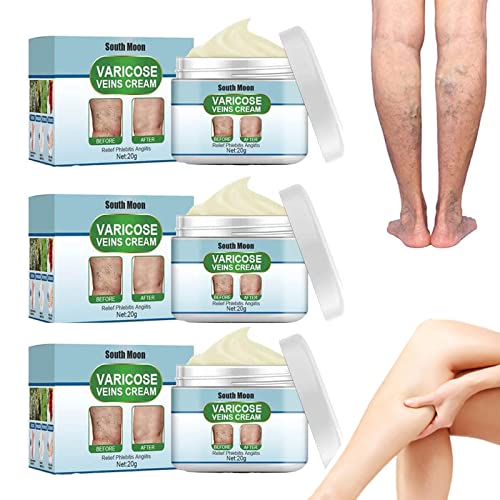 Crema reparadora de venas de araña Beauskin, crema para venas varicosas, crema reparadora de piernas de araña, crema para el tratamiento de venas varicosas, mejora la apariencia de las piernas (3pcs)
