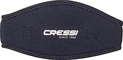 Cressi Mask Strap - Funda de Correa de Surf, tamaño único, Color Negro