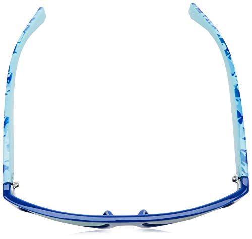 Cressi Spike Sunglasses Gafas de Sol Deportivo Unisex Adulto, Azul Fantasy/Lentes Espejadas Naranja, Talla única