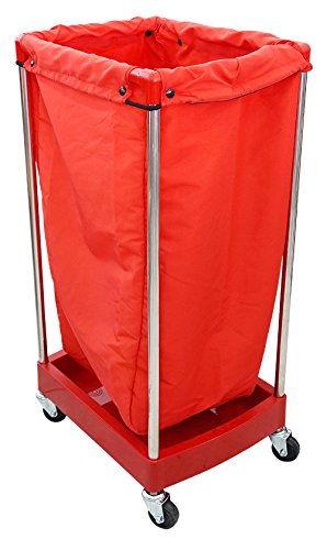 Crisnails® Carros de Mantenimiento con Ruedas Profesional para Peluquería, Barbería, Perfumería, Cosméticos, Salón, Tienda de Tatuaje, Manicura y Pedicura (CR-29 Rojo)