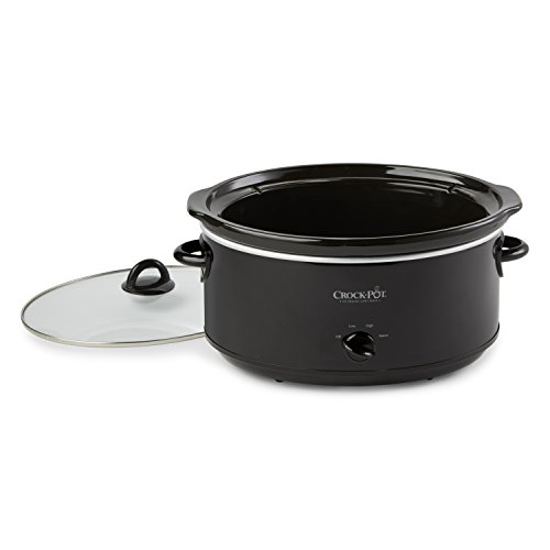 Crock-Pot SCV800-B, olla de cocción lenta manual ovalada de 8 cuartos de galón, color negro