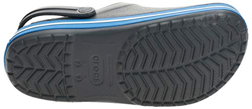 Crocs Crocband, Zuecos Unisex Adulto, Gris (Charcoal/Ocean), 43/44 EU
