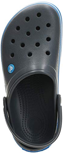 Crocs Crocband, Zuecos Unisex Adulto, Gris (Charcoal/Ocean), 43/44 EU