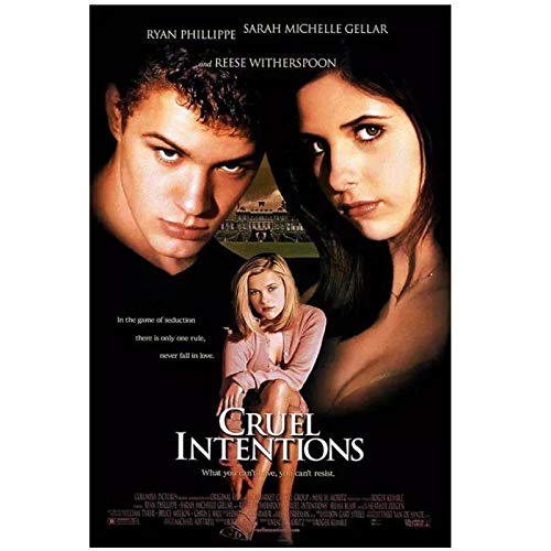 Crueles intenciones, póster de impresión de arte de película, decoración de pared para el hogar, impresiones en HD, póster para el hogar, lienzo -50x75cmx1pcs -sin marco