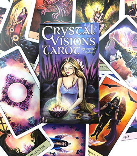 Crystal Visions Tarot Full Español 79 Tarjetas Deck Oracle Divination Board Juego