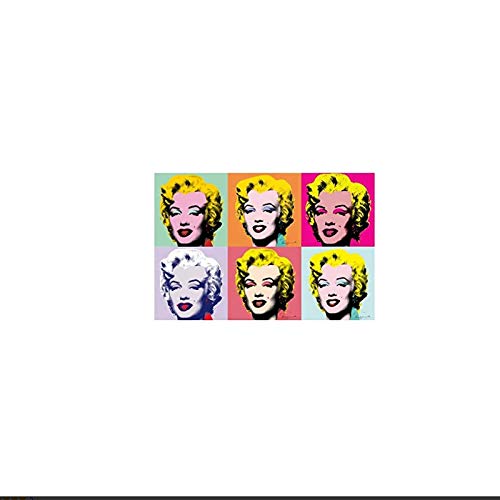 Cuadro de pared de arte en lienzo 60x80cm sin marco Famoso Marilyn Monroe Andy Warhol Cuadros de pared para sala de estar Cuadros Arte pop moderno Decorativo para el hogar