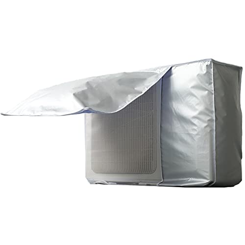 Cubierta de Aire Acondicionado Exterior Funda Protectora para Aire Acondicionado Antipolvo Impermeable Anti-Nieve Resistente al Sol para Hogar Protector de Aire Acondicionado Antipolvo(75 * 26 * 57cm)