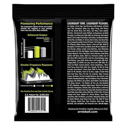 Cuerdas Ernie Ball Regular Slinky Cobalt Electric Guitar - 10-46 Calibre