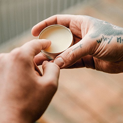 cuidado natural de barba: Beard Wax bálsamo para la barba(20 g)✔cosméticos naturales de la BROOKLYN SOAP COMPANY para un styling de la barba de tres días, barba cerrada - fijación fuerte, tenue brillo