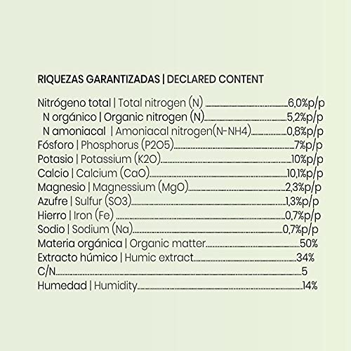 CULTIVERS Abono Plantas Pellets Universal Ecológico Exterior 5 kg. Fertilizante Orgánico Microgranulado NPK (6-7-10) + 50% Materia orgánica y Microelementos. 100% Orgánico y Natural. Force Organic