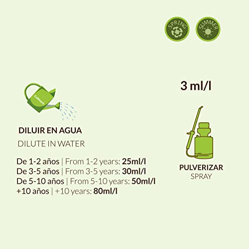 CULTIVERS Fertilizante Cítricos Ecológico de 5 L. Abono Líquido Hojas más Verdes y Aumenta del Tamaño Fruto. Abono 100% Natural
