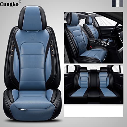 Cungko Fundas Asientos Coche Universales para Volkswagen Passat B6 Golf 4 Golf 5 Passat B5 Golf 7 Tiguan Polo Golf 4 Passat B8 VW Golf 5 VW Golf 6 Accesorios Coche.Azul Marino