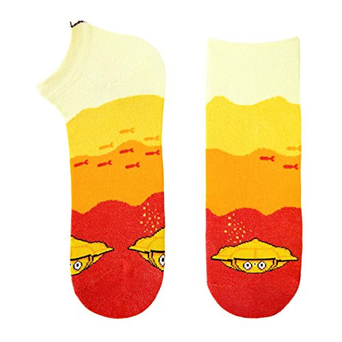 cup of sox SP-350 Calcetines de Colores, Orange, 41-44 Unisexo