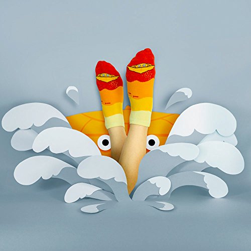 cup of sox SP-350 Calcetines de Colores, Orange, 41-44 Unisexo