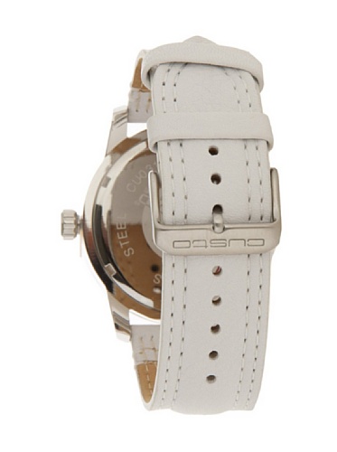 Custo Watches CU031501 - Reloj de Señora Cuarzo Piel Blanco