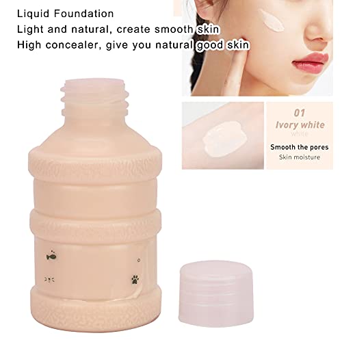 Cute Foundation, líquido, ligero, de alta cobertura, ilumina el tono de piel de la mujer