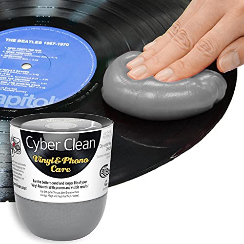 Cyber Clean Vinilo Phono atención Pop Up Taza, plástico, Negro, 160 g