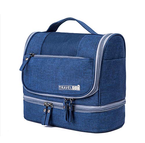CYBERNOVA Bolsa de Aseo para Viajes, Kit Grande de Organizador cosmético Resistente al Agua, Bolsa de Aseo compacta Hombres y Mujeres (Azul)